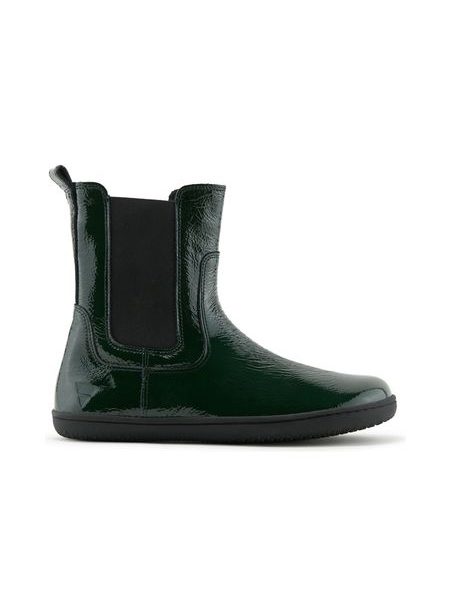 Damen-Barfuß-Chelsea-Stiefeletten ANGLES ORION Grün lackiert