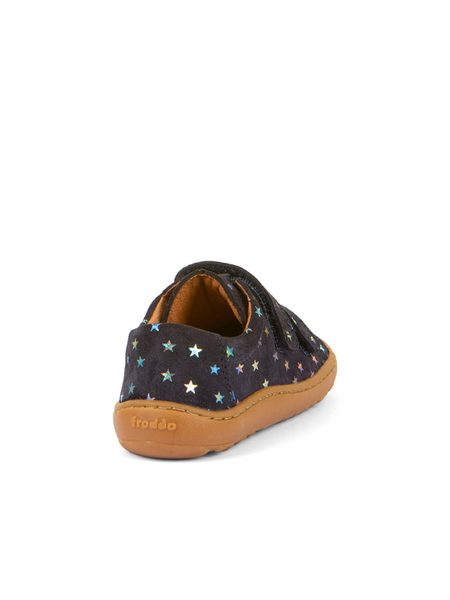 FRODDO TENISKY BASE LEATHER D-VELCRO STARS | Dětské barefoot tenisky