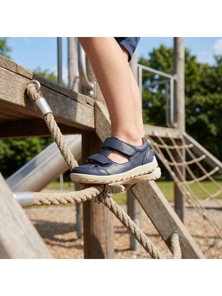 BOBUX ALPHA TROOP Navy | Dětské barefoot sandály
