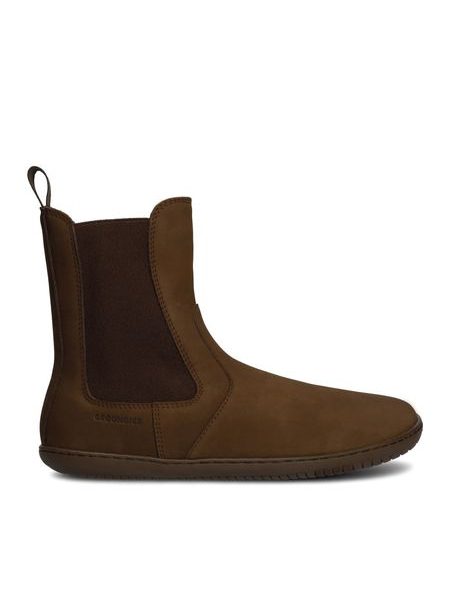 Dámské Barefoot+ Zateplené Chelsea GROUNDIES CAMDEN Čokoládové