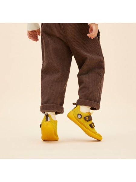 AFFENZAHN SNEAKER KNIT HAPPY TIGER Yellow | Dětské barefoot tenisky