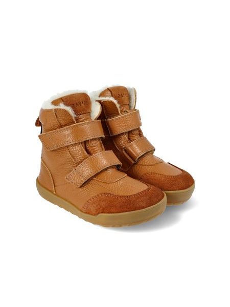 Botas barefoot de inverno de criança RAYVE LAHTI castanho conhaque
