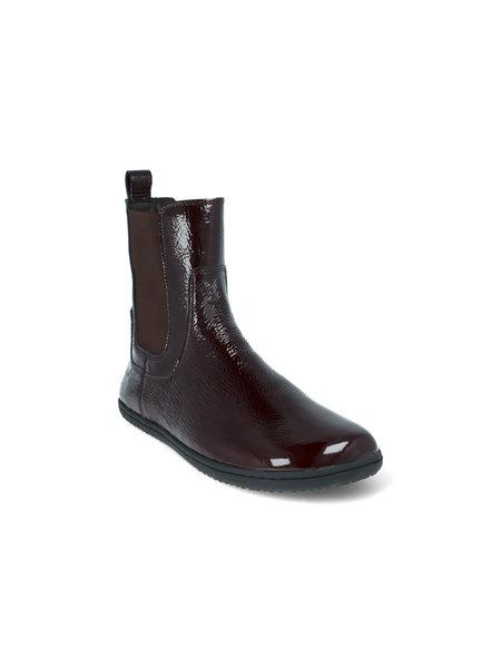ANGLES ORION Burgundy Varnish | Dámské barefoot zimní zateplené chelsea