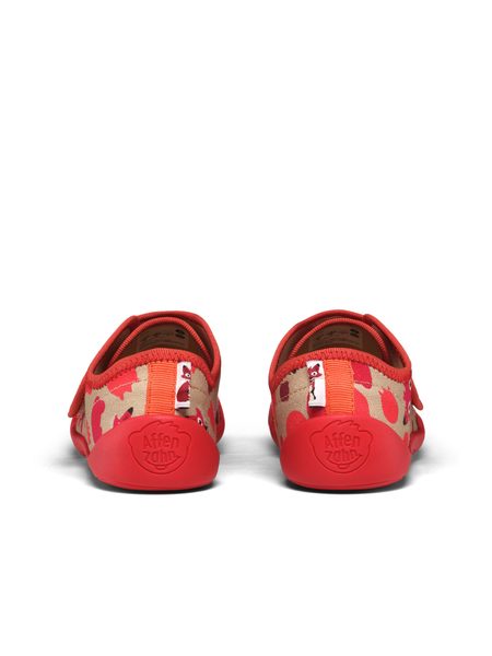 AFFENZAHN SLIPPER COTTON MOVE FOX Red | Dětské barefoot přezůvky