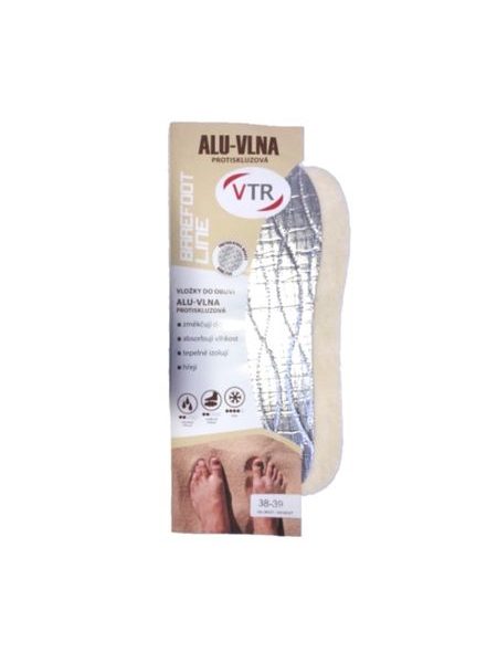 Zimní Zateplené Barefoot VLOŽKY VTR Alu/Vlna