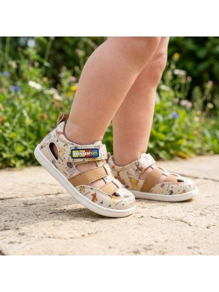 BEPPI SAPATO CASUAL BEBE Béžové | Dětské barefoot sandály