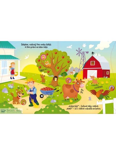DĚTSKÁ KNIHA PRVNÍ SLŮVKA Veselý statek