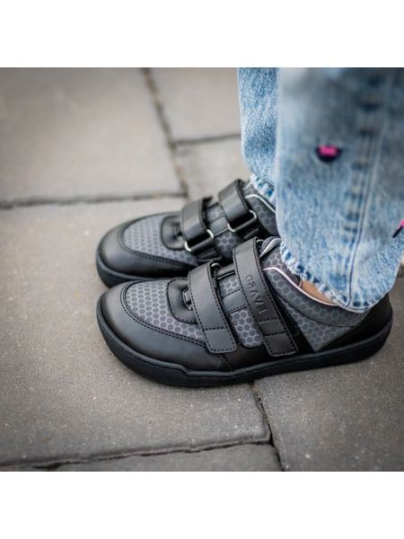 CRAVE CATBOURNE 2.0 Black | Dětské barefoot tenisky
