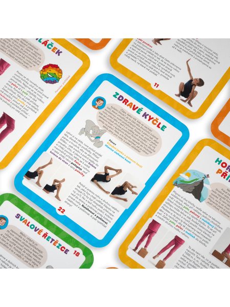 COREYOGA Cvičební karty Dětská noha