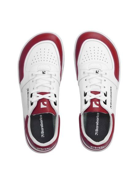 Adidași barefoot Barebarics Wave albi cu roșu