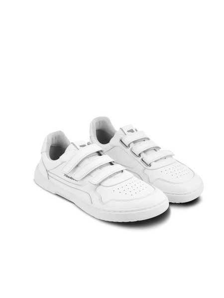 Ténis barefoot Barebarics Zing Velcro branco - Pele