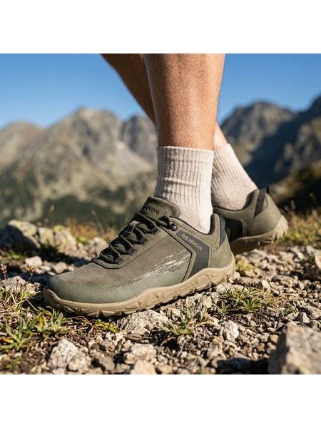 Barefoot Outdoorové Boty BENNON Khaki