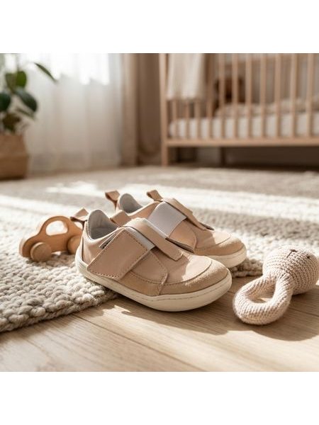 PEGRES PRVNÍ BOTIČKY SBF64 Růžová | Dětské první barefoot botičky