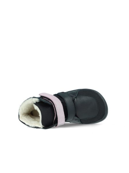 BABY BARE FEBO WINTER Sparkle Black Asfaltico | Dětské zimní zateplené barefoot boty