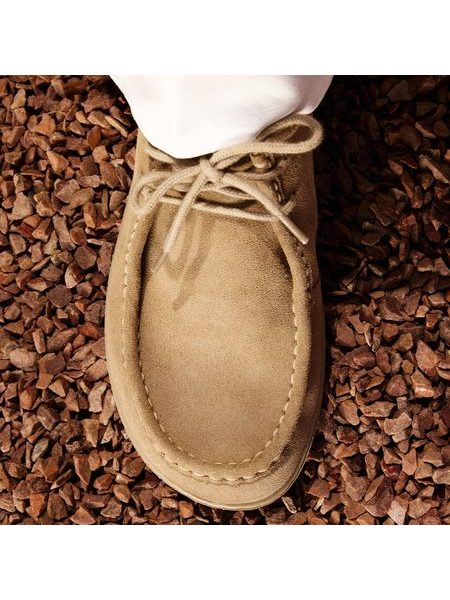 Barefoot Mokasíny GROUNDIES® Cricket Béžové