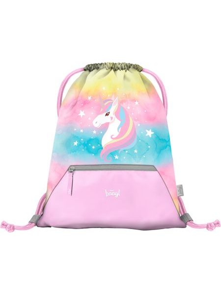 BAAGL Sáček s kapsou Rainbow Unicorn