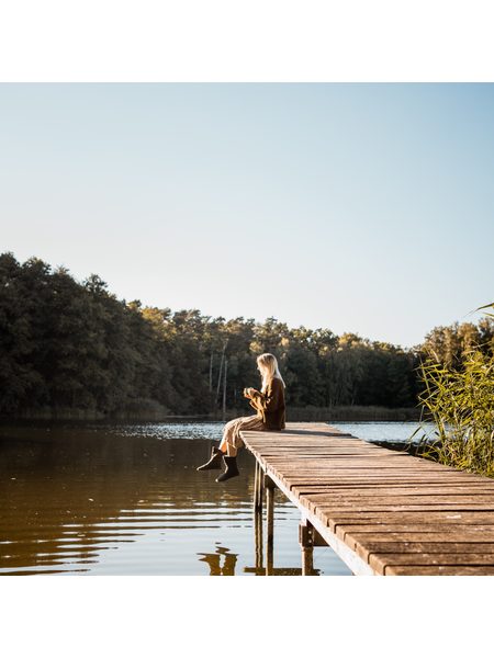 Dámské Barefoot Kozačky GROUNDIES® Odessa Tmavě Hnědé