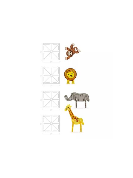 MAGNETICKÁ STAVEBNICE SAFARI 25 DÍLŮ