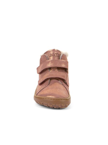 FRODDO ZIMNÍ FURRY Pink Gold | Dětské zimní zateplené barefoot boty