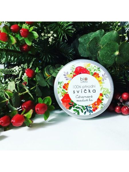 BIORYTHME EXTRAVAGANTNĚ PŘÍRODNÍ SVÍČKA Citronová meduňka 3