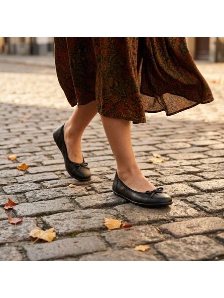 Damen-Barfußballerinas ANGLES HARMONIA Schwarz