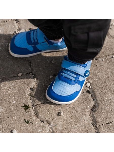 Baskets barefoot enfant Be Lenka Scoot Kids bleu clair et bleu roi