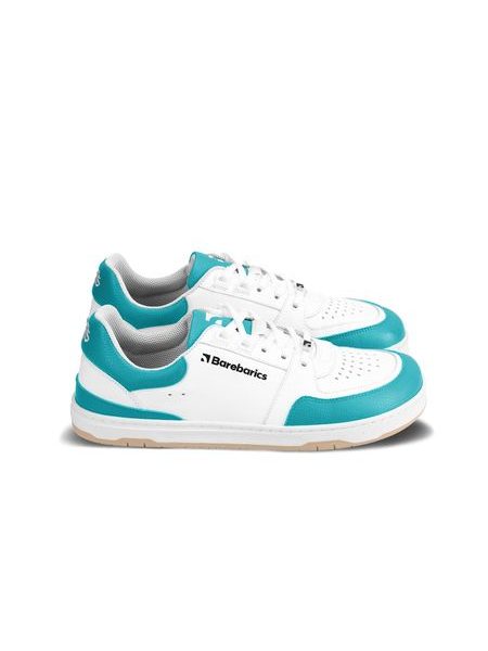 Ténis barefoot Barebarics Wave branco e turquesa-escuro