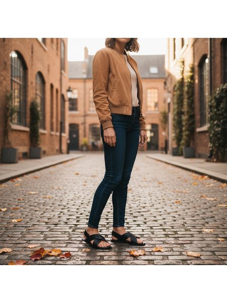 Dámské Barefoot Sandály GROUNDIES® Verona Černé