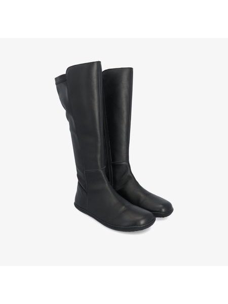 Dámské Barefoot Kozačky GROUNDIES® Mona Stretch Černé