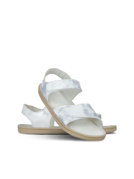 Sandale barefoot pentru copii Be Lenka Miami Junior alb perlat