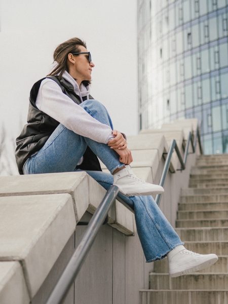 Боси маратонки Barebarics Zing High Top, бели