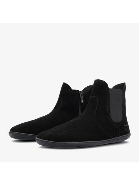 Barefoot Zateplené Chelsea GROUNDIES® CAMDEN MID Černé Barefoot+