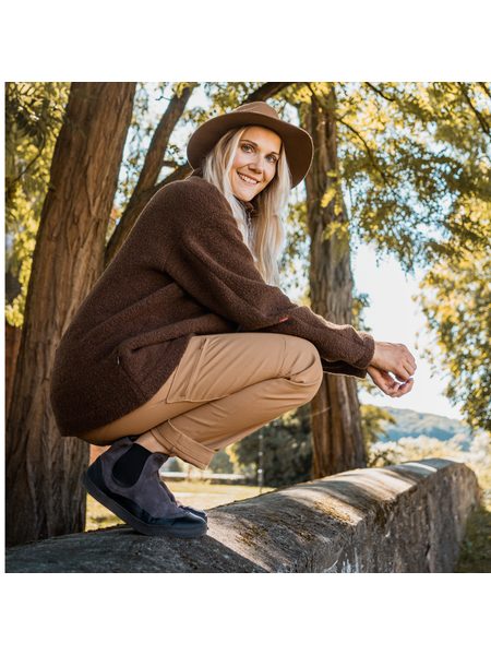 Dámské Barefoot Chelsea GROUNDIES® SIENNA Šedo Černé