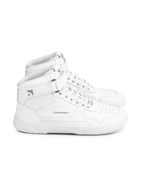 Ténis barefoot Barebarics Zing - High Top - branco - pele