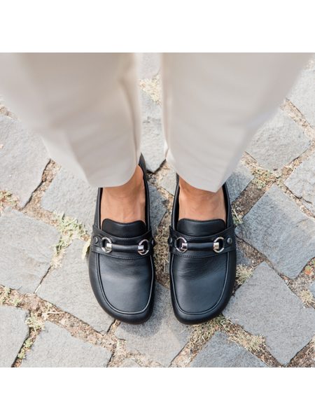 SHAPEN MOKASÍNY VERSA Regular Black | Dámské barefoot mokasíny
