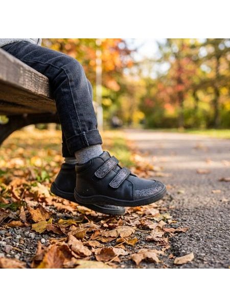 Detské Barefoot Celoročné topánky BABY BARE FEBO FALL midnight black
