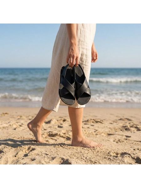 Dámské Barefoot Sandály GROUNDIES® Verona 2.0 Černé