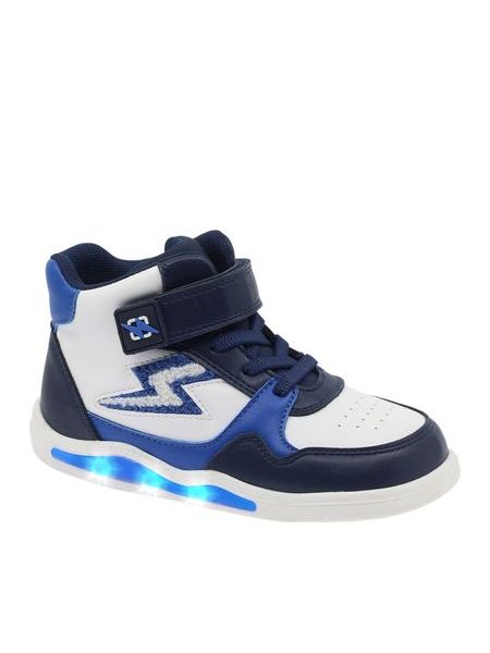 Gyerek barefoot világító bokacsizma BEPPI CASUAL BOOT INFANTI kék/fehér