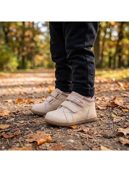 BEPPI Casual Boot Baby Kids' Barefoot Ankle Boots Cream
