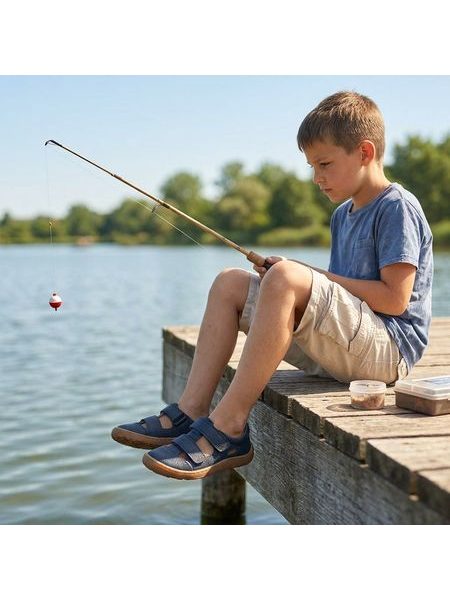FRODDO SANDAL VELCRO II Dark Blue | Dětské barefoot sandály