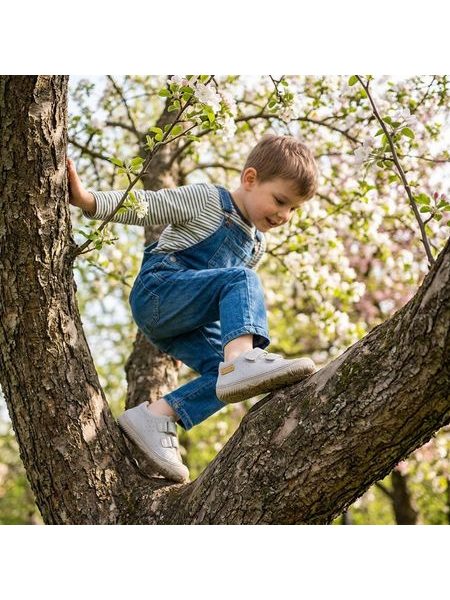 D.D.STEP S073-61950 Šedá | Dětské barefoot celoroční boty