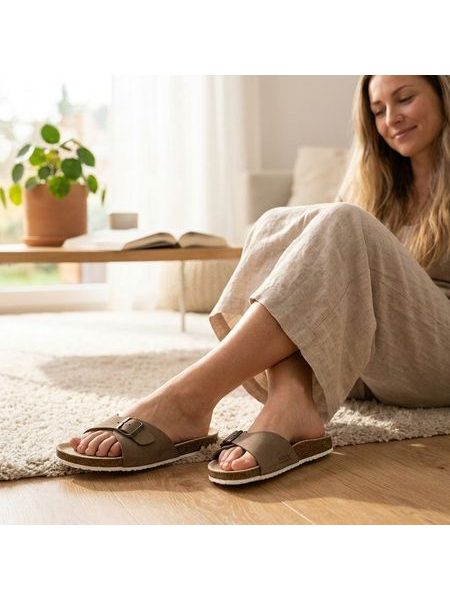 Barefoot Pantofle NATURAL BAREFOOT SAVA ONE gemse