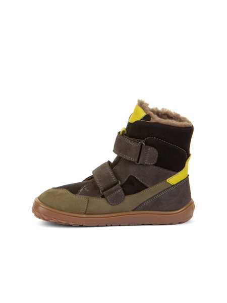 FRODDO UP TEX WINTER Grey / Black | Dětské zimní zateplené barefoot boty