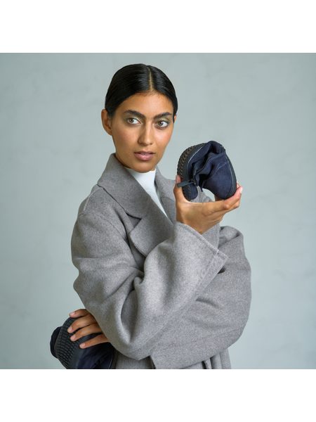 Dámské Barefoot Kotníkové Boty GROUNDIES® Salzburg Půlnoční Modrá