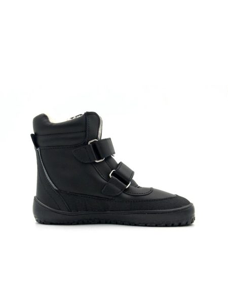 BEDA ZIMNÍ BFN 170070/W/MK/SO PLAYFUL JUST Black | Dětské zimní zateplené barefoot boty