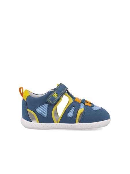 GARVALÍN SANDÁLY SPORT Blue/Yellow | Dětské barefoot sandály 1