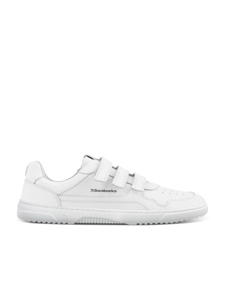 Ténis barefoot Barebarics Zing Velcro branco - Pele