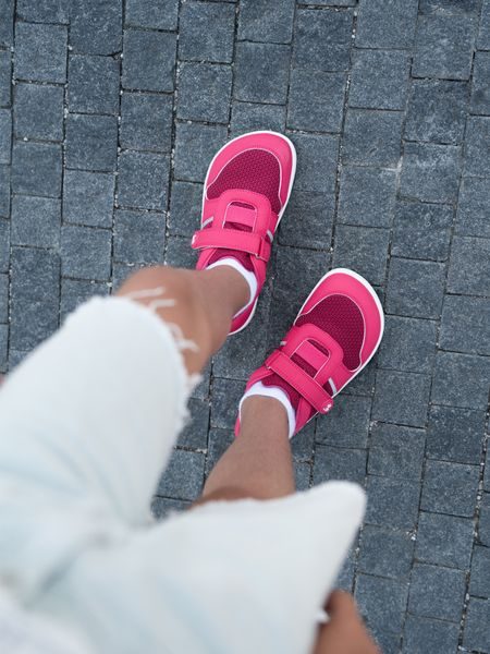 Adidași barefoot pentru copii Be Lenka Glade Kids roz închis