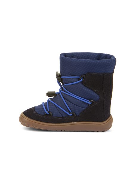 Dětské barefoot zimní boty FRODDO ZIMNÍ TEX TRACK WOOL tmavě modré