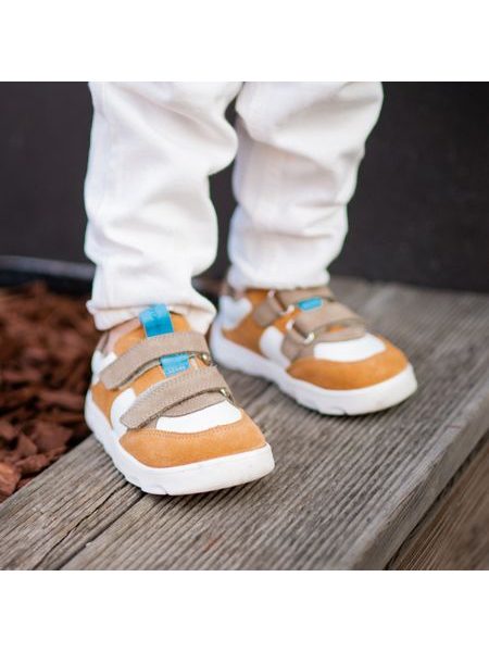 FRODDO ZERU SPRING White /Orange | Dětské barefoot tenisk